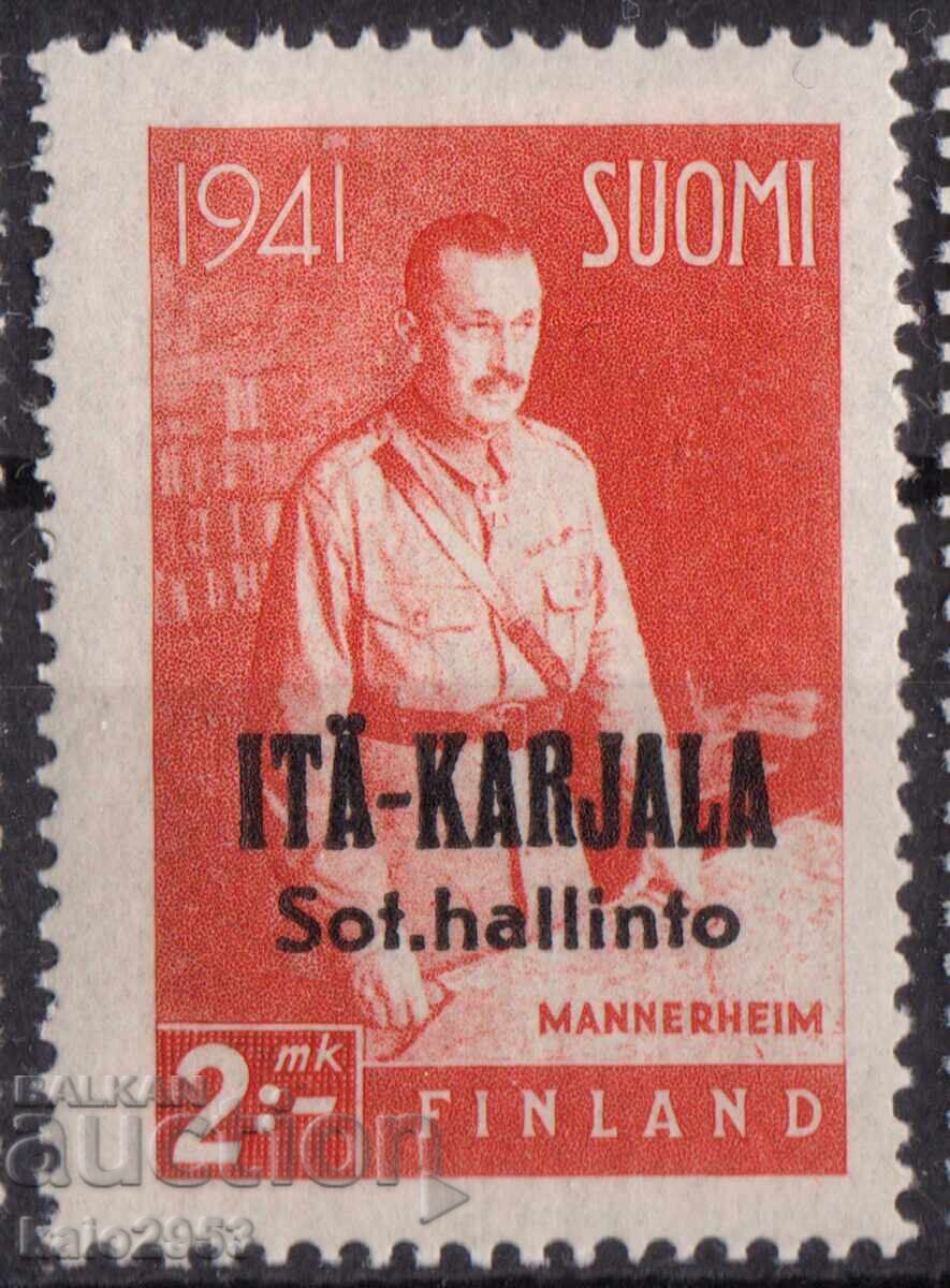 Φινλανδία-1942-Επιγρ. για Κατοχή της Ανατ. Καρελίας-Μαρσ. Χάιμ, MLH