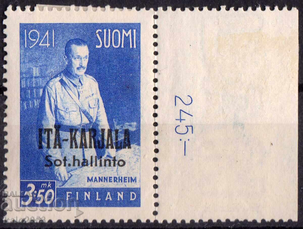 Φινλανδία-1942-Επιγρ. για Κατοχή της Ανατ. Καρελίας-Μαρσ. Χάιμ, MLH