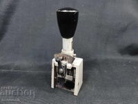 BZTS STAR RETRO SOC DDR GDR pechatar numerator