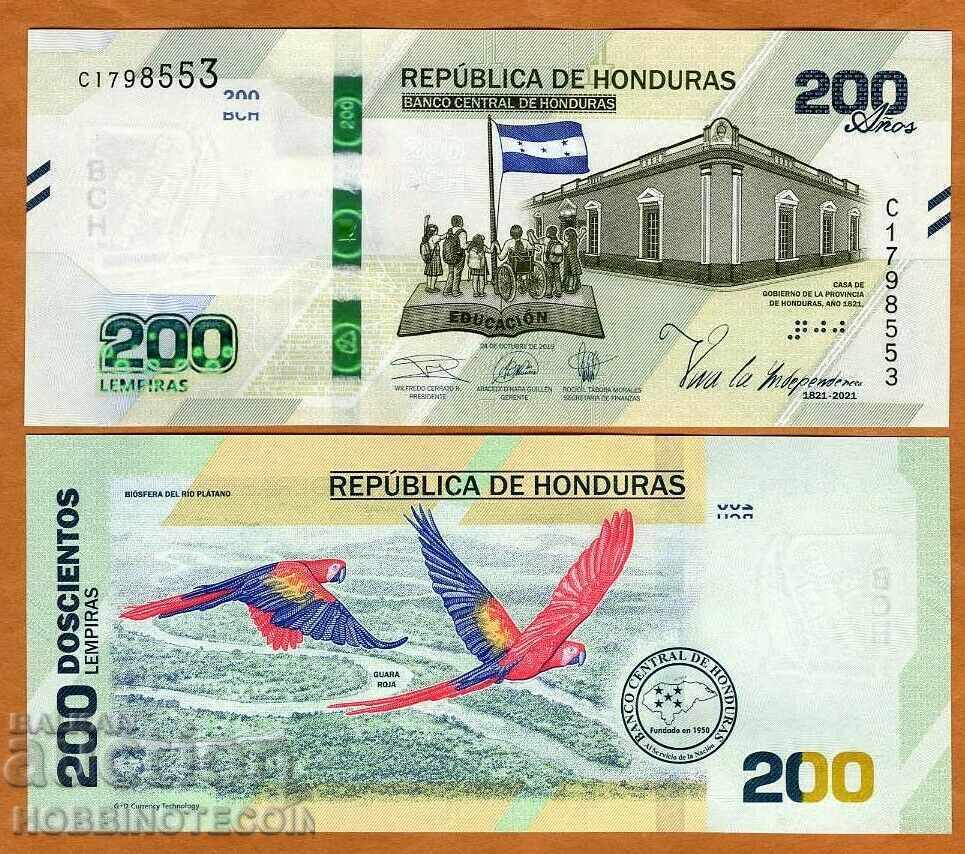 ΧΟΝΔΟΥΡΑΣ HONDURAS 200 Λέμπιρα έκδοση 2021 ΠΤΗΝΟ ΝΕΟ UNC