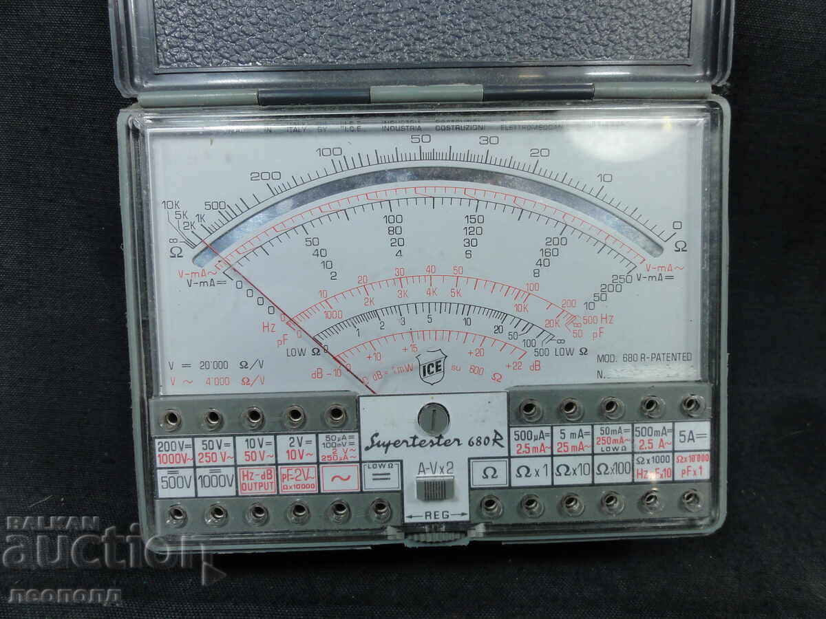 BZTs STAR RETRO MEASURING INSTRUMENT SUPERTESTER ICE MILANO with price € 0.01 | 0.02 BGN