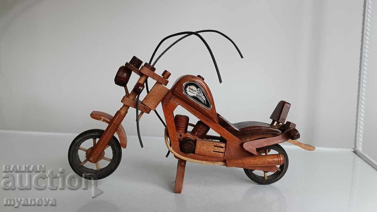 Harley-Davidson, ξύλινο μοντέλο ρετρό μοτοσυκλέτας