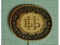 Insigna - BNB Pentru activitate îndelungată