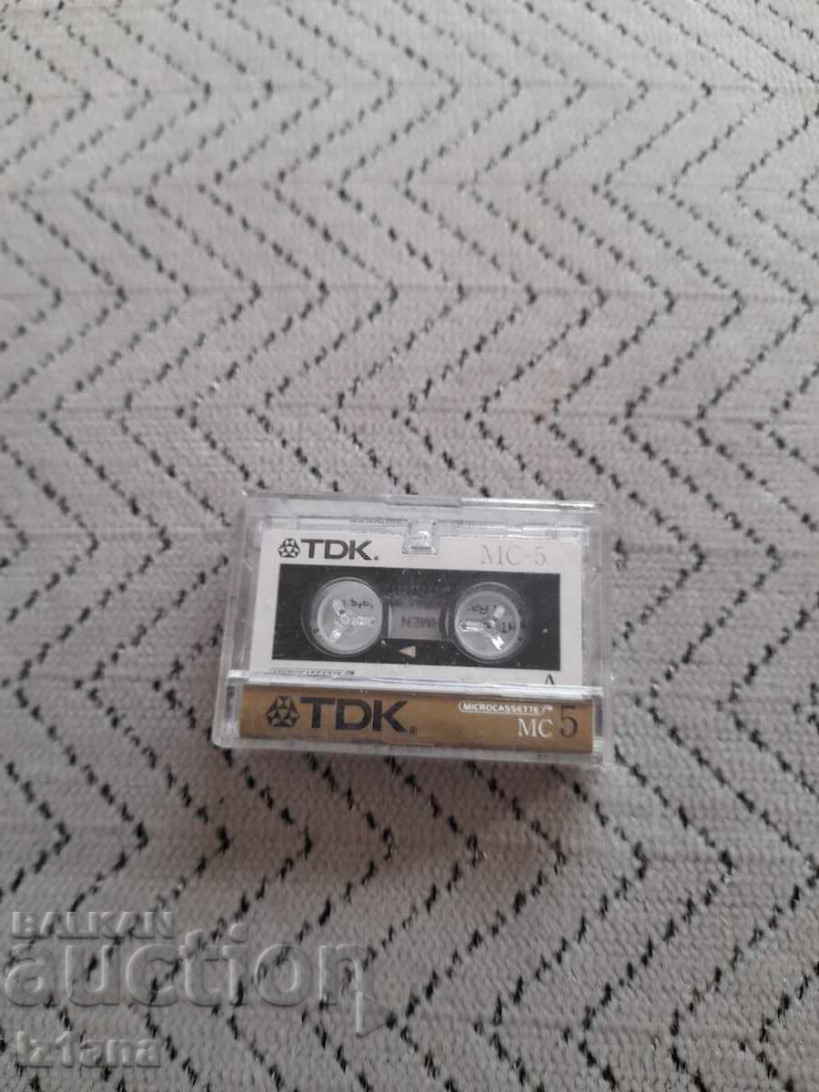 Veche micro casetă TDK Veche micro casetă TDK