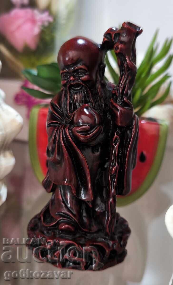 Decorative figure Asian sage. Red resin! - 5 Decorative figure Asian sage. Red resin! - 5