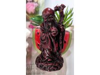 Decorative figure Asian sage. Red resin!