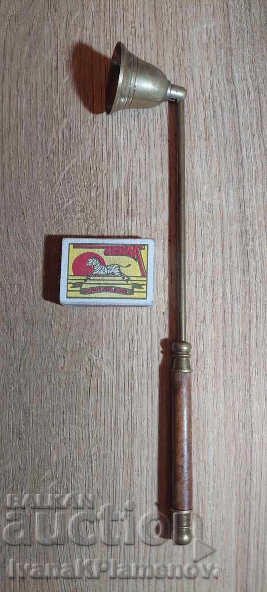 Σβηστήρας για κεριά ρετρό μπρούτζινος για γνώστες - 7