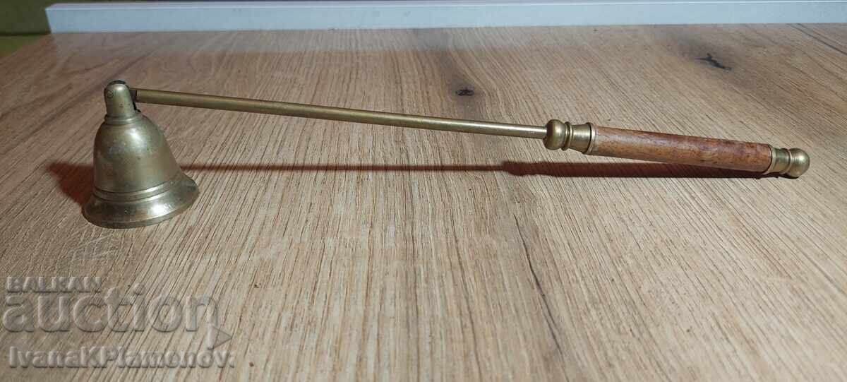 Σβηστήρας για κεριά ρετρό μπρούτζινος για γνώστες