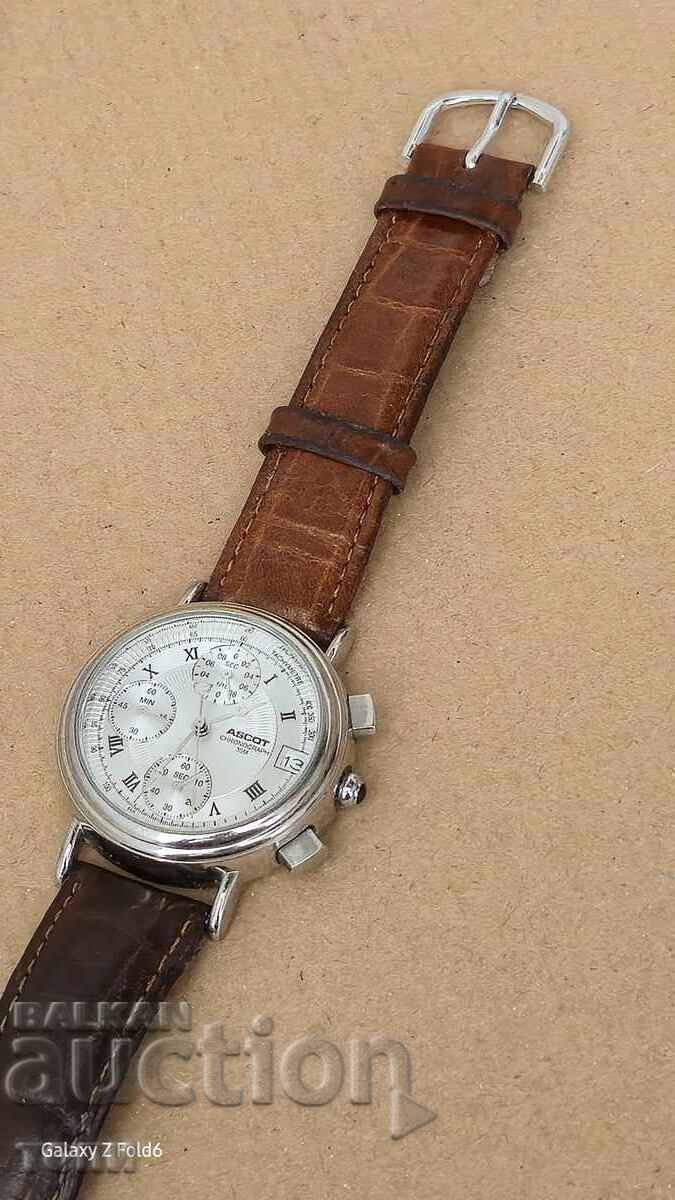 Delivery of ASCOT CHRONOGRAPH QUARTZ RARE WORKS WITHOUT WARRANTY BZC