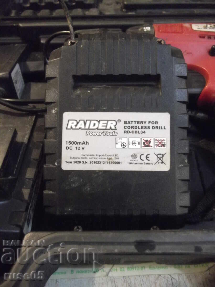 Licitație Mașină de găurit "RAIDER - RD-CDL 34" cu acumulator, funcțională