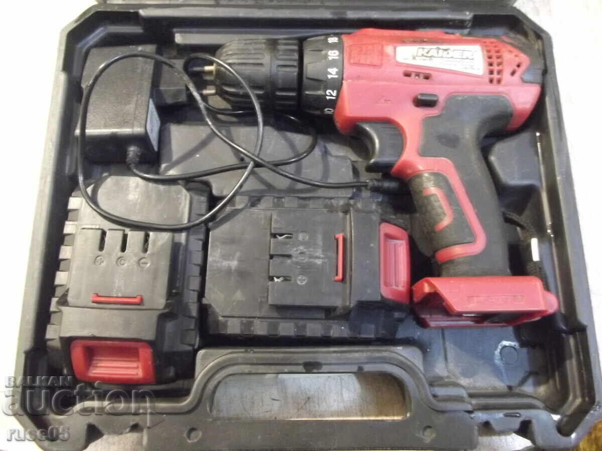 Mașină de găurit "RAIDER - RD-CDL 34" cu acumulator, funcțională