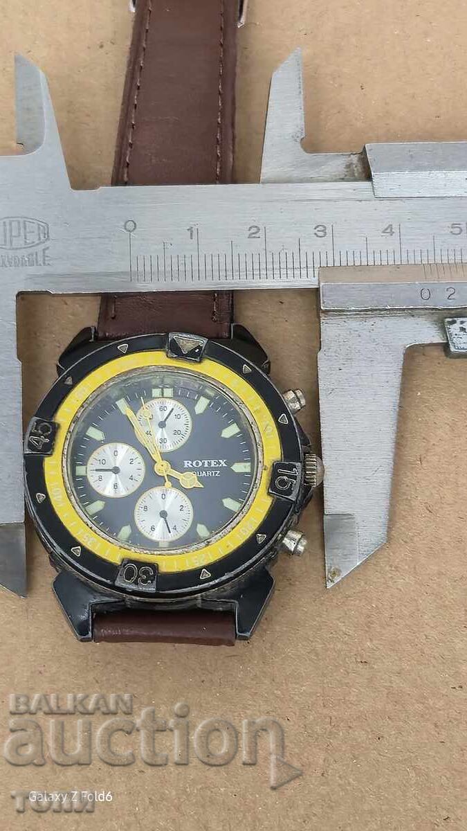 ROTEX CRONOGRAF CUARȚ RAR FUNCȚIONEAZĂ FĂRĂ GARANȚIE BZC !!!! - 6