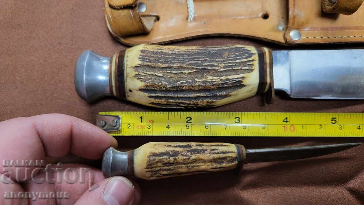 Κυνηγετικό μαχαίρι, σετ δύο Solingen Γερμανία - 7