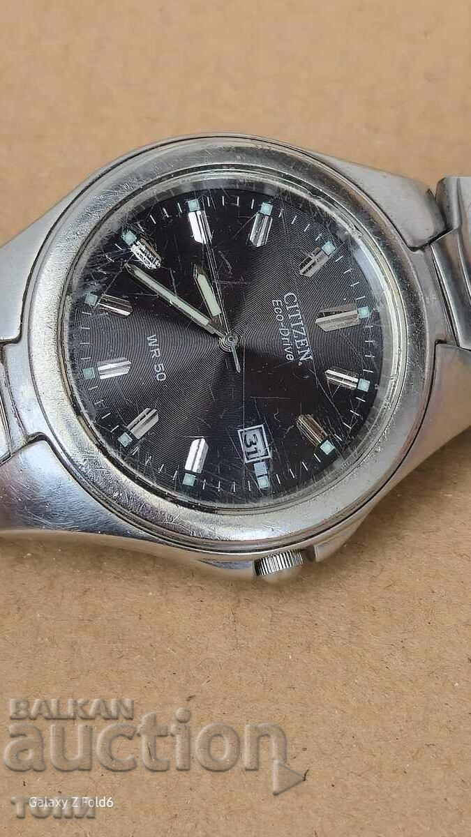 Licitație CITIZEN ECO DRIVE QUARTZ JAPAN RAR FUNCȚIONEAZĂ FĂRĂ GARANȚIE BZC