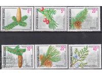 Mărci curate Conifere Copaci 1996 din Bulgaria