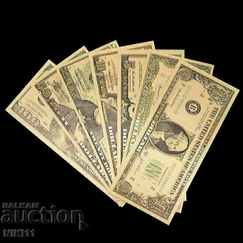Auction Gold dollars dollar bills, dollar banknote Auction Gold dollars dollar bills, dollar banknote