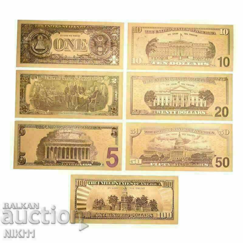 Delivery of Gold dollars dollar bills, dollar banknote Delivery of Gold dollars dollar bills, dollar banknote