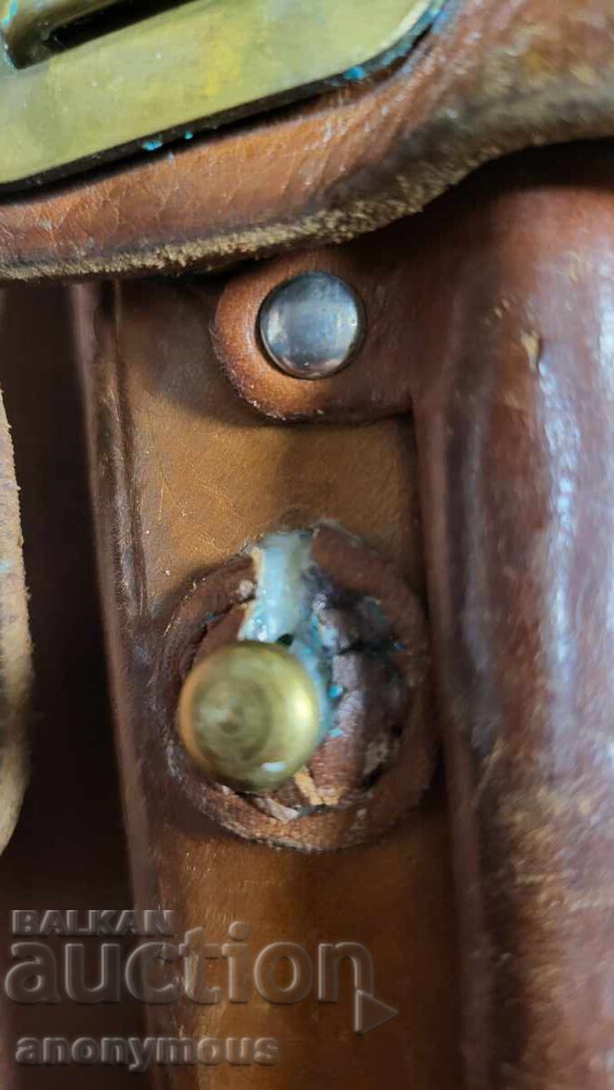 Kozhen kobur za Lakhti m40 finlandski Luger P08 pŭlen komplekt - 6 Kozhen kobur za Lakhti m40 finlandski Luger P08 pŭlen komplekt - 6