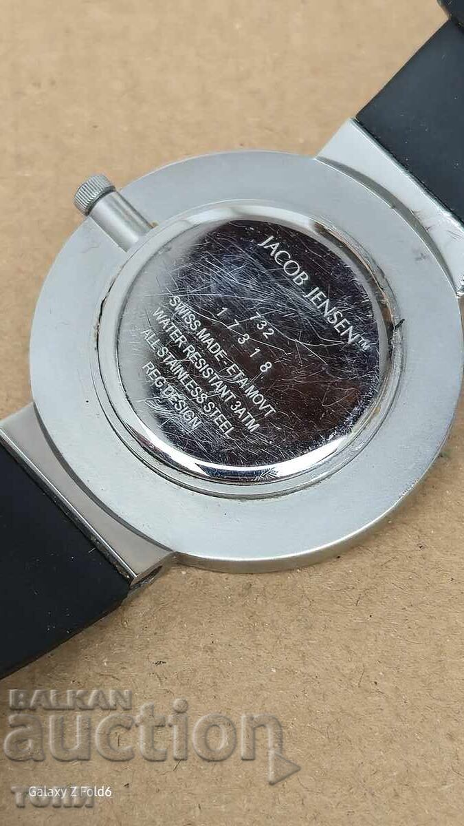 JACOB JENSEN QUARTZ SWISS MADE RAR NU ȘTIU DACĂ FUNCȚIONEAZĂ BZC - 5 JACOB JENSEN QUARTZ SWISS MADE RAR NU ȘTIU DACĂ FUNCȚIONEAZĂ BZC - 5