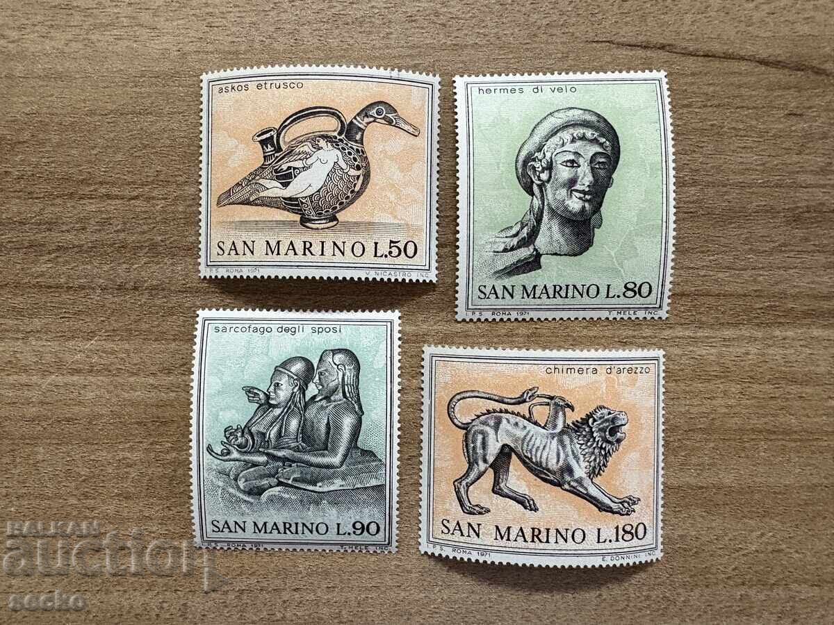 Σαν Μαρίνο - Τέχνη των Ετρούσκων (1971) MNH