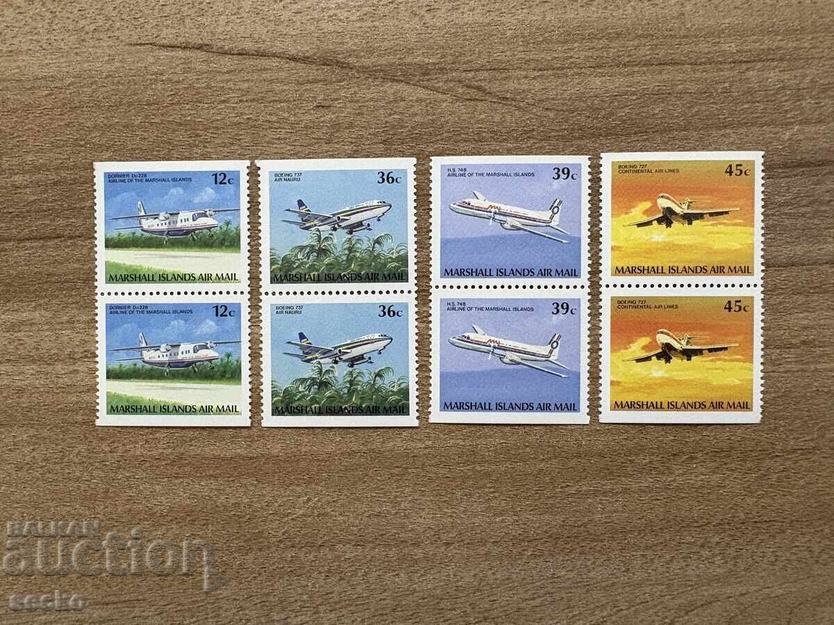 Μαρshalλοβες Νήσοι - Αεροπορική Αλληλογραφία - Αεροπλάνα (1989) MNH Μαρshalλοβες Νήσοι - Αεροπορική Αλληλογραφία - Αεροπλάνα (1989) MNH