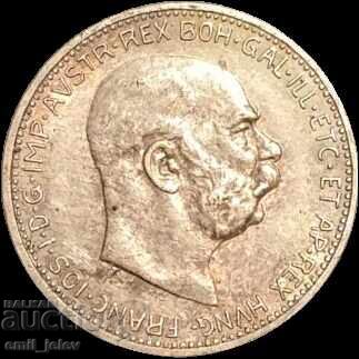 Licitație Austria 1 coroană 1915. - argint