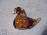 №*8426 Стара стъклена фигура патица