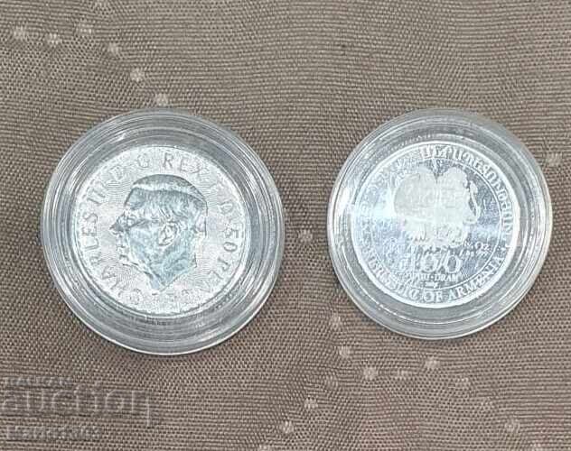 Βρετανικό Ασημένιο Νόμισμα Πρίγκιπας Κάρολος 3ος Βρετανικό Ασημένιο Νόμισμα Πρίγκιπας Κάρολος 3ος