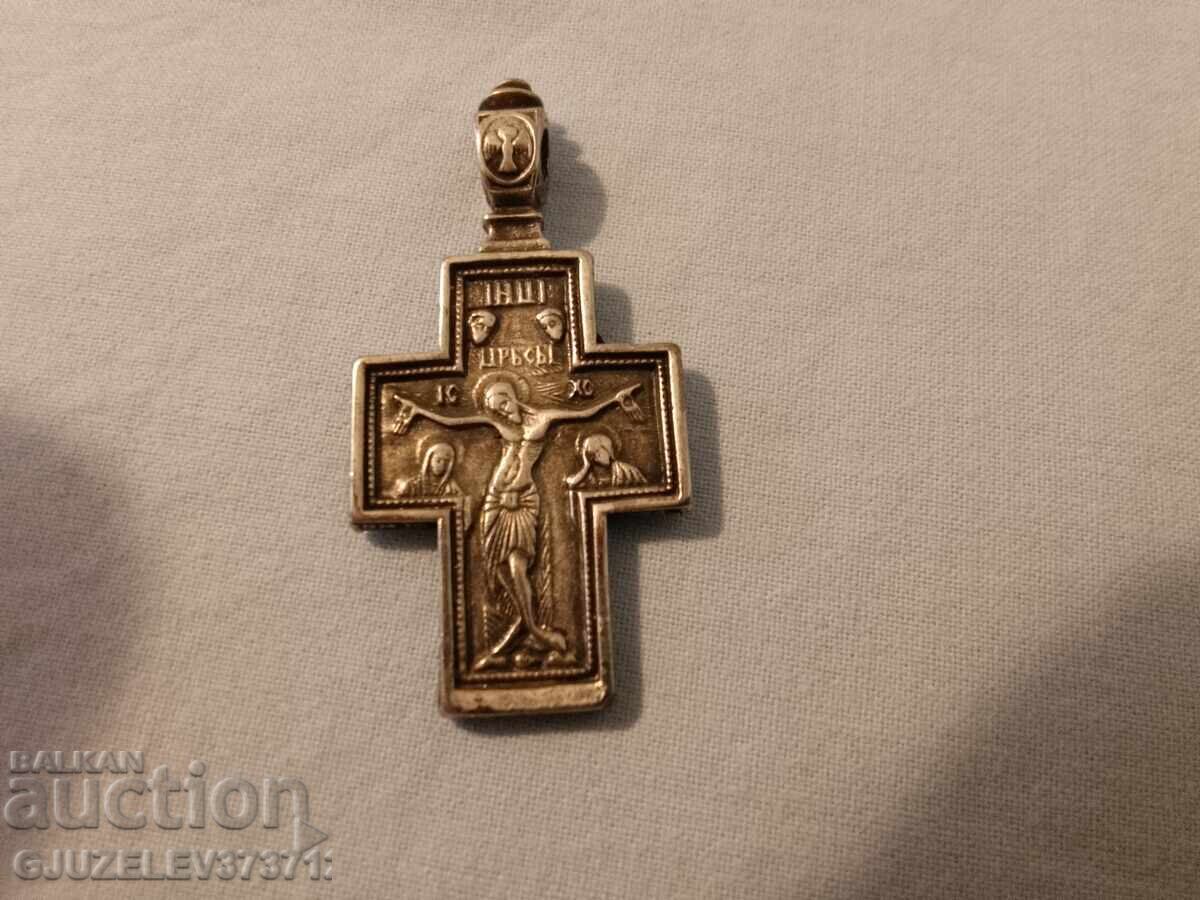 Silver cross with oxidation - light and protection with price € 25.00 | 48.90 BGN