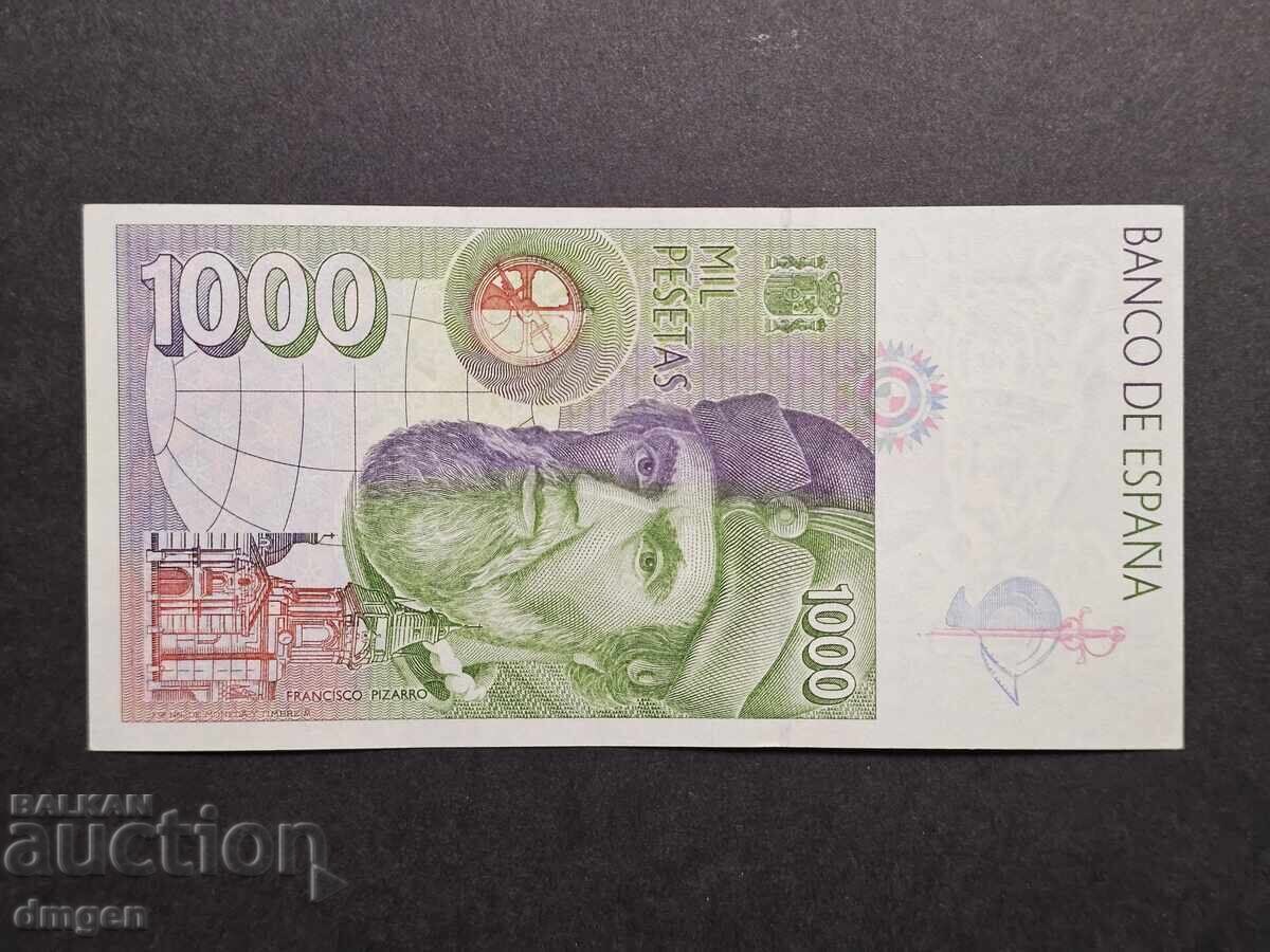 1000 Pesetas Spania 1992 UNC cu preț € 9.00 | 17.60 BGN 1000 Pesetas Spania 1992 UNC cu preț € 9.00 | 17.60 BGN