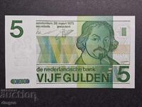 5 Guilders Netherlands 1973 UNC