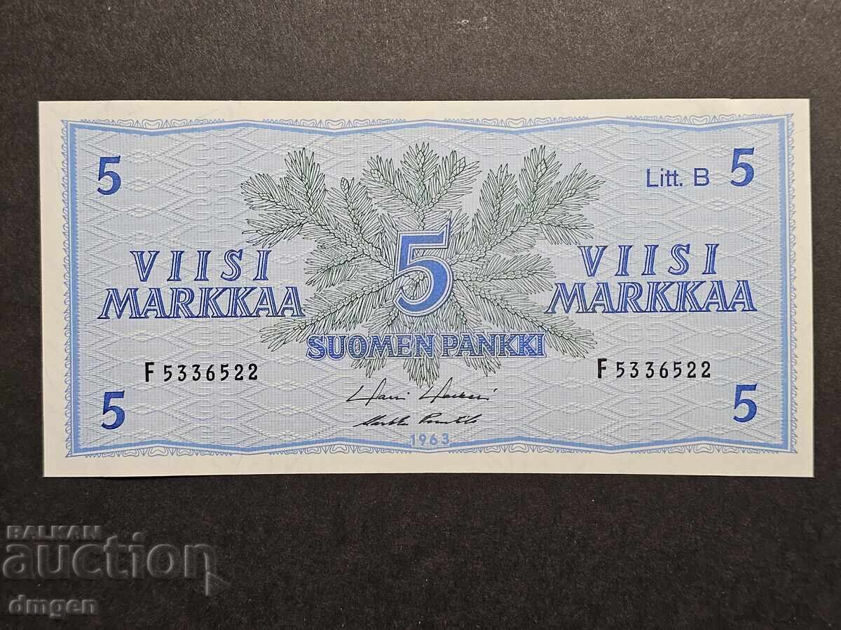 5 mărci Finlanda UNC 5 mărci Finlanda UNC