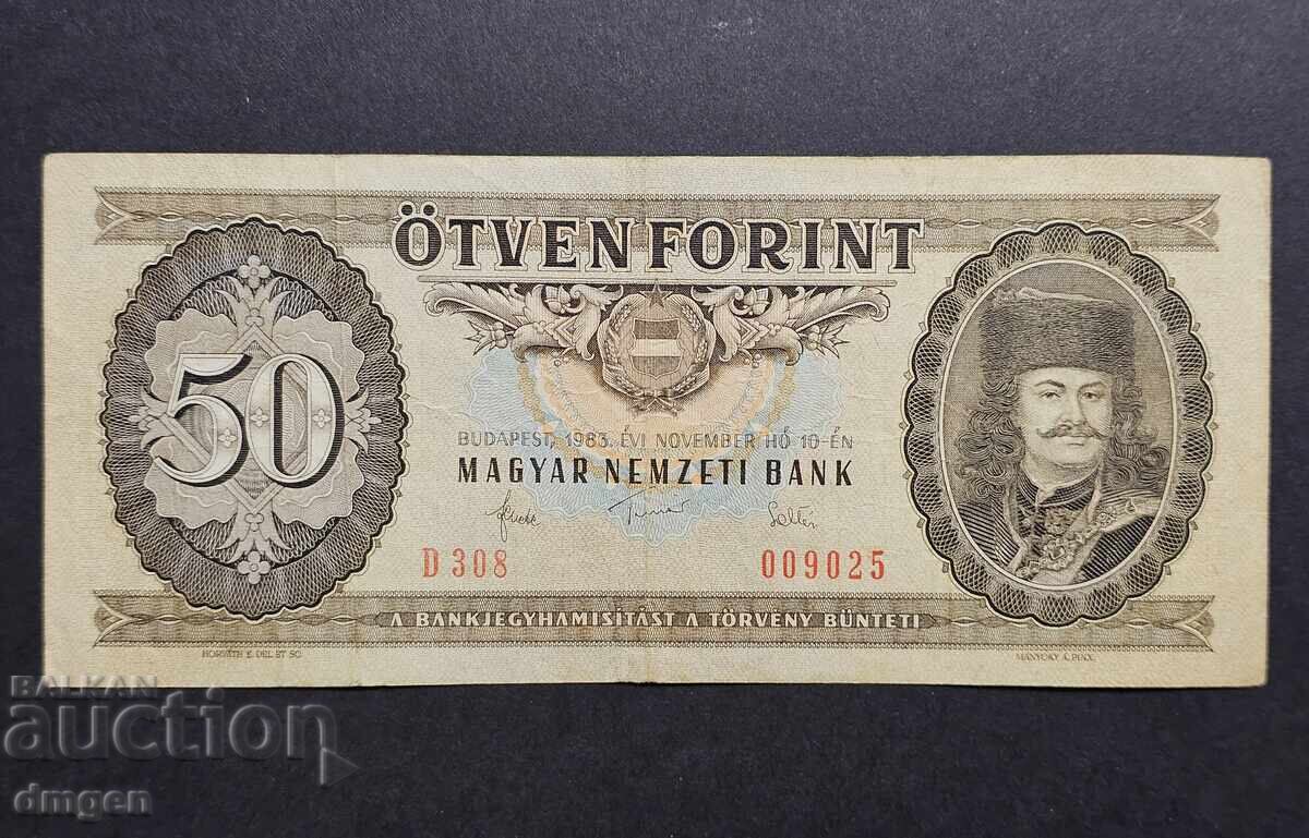50 forinți Ungaria 1983 50 forinți Ungaria 1983