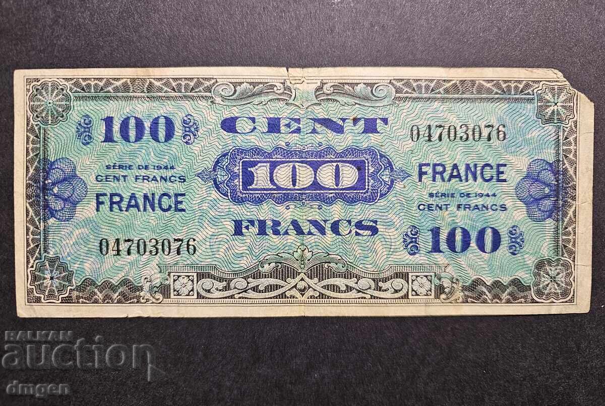 100 franci Franța 1944 100 franci Franța 1944