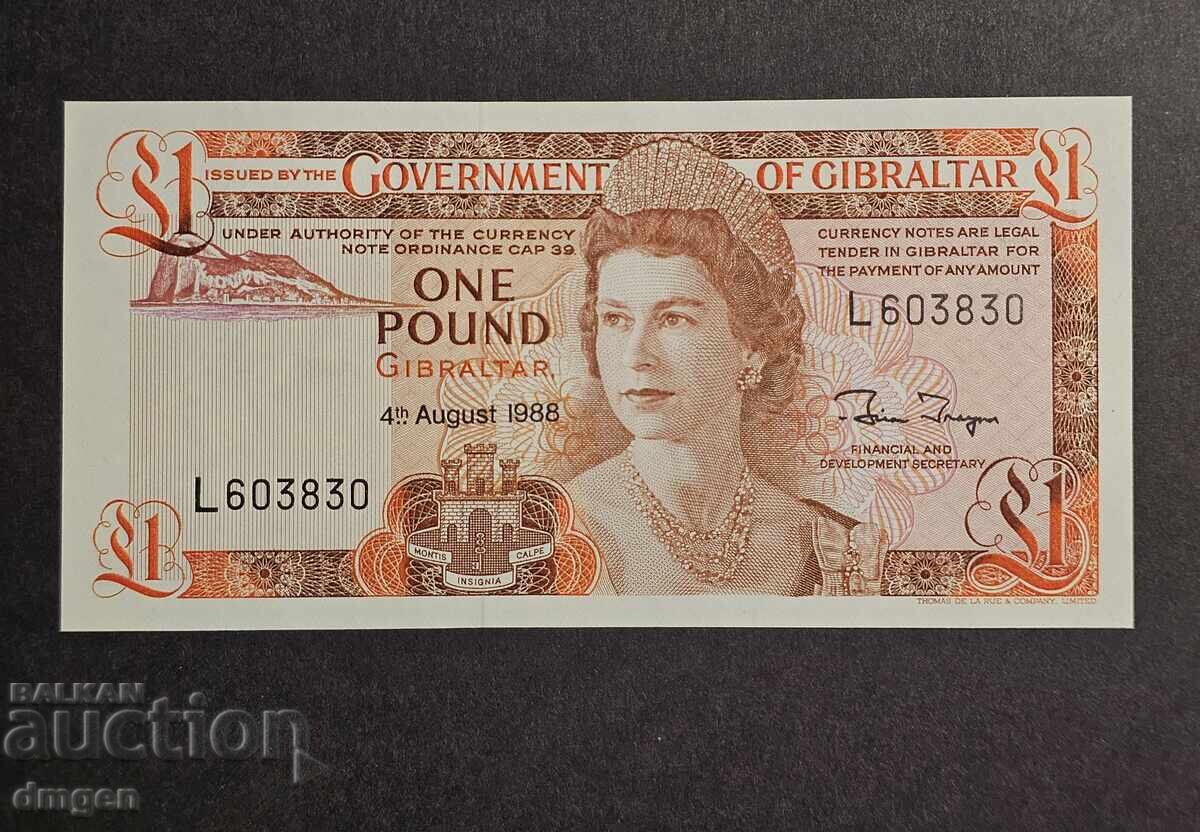 1 liră Gibraltar 1988 UNC 1 liră Gibraltar 1988 UNC