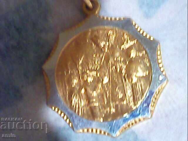 Beautiful silver-plated brooch and pendant - 5 Beautiful silver-plated brooch and pendant - 5