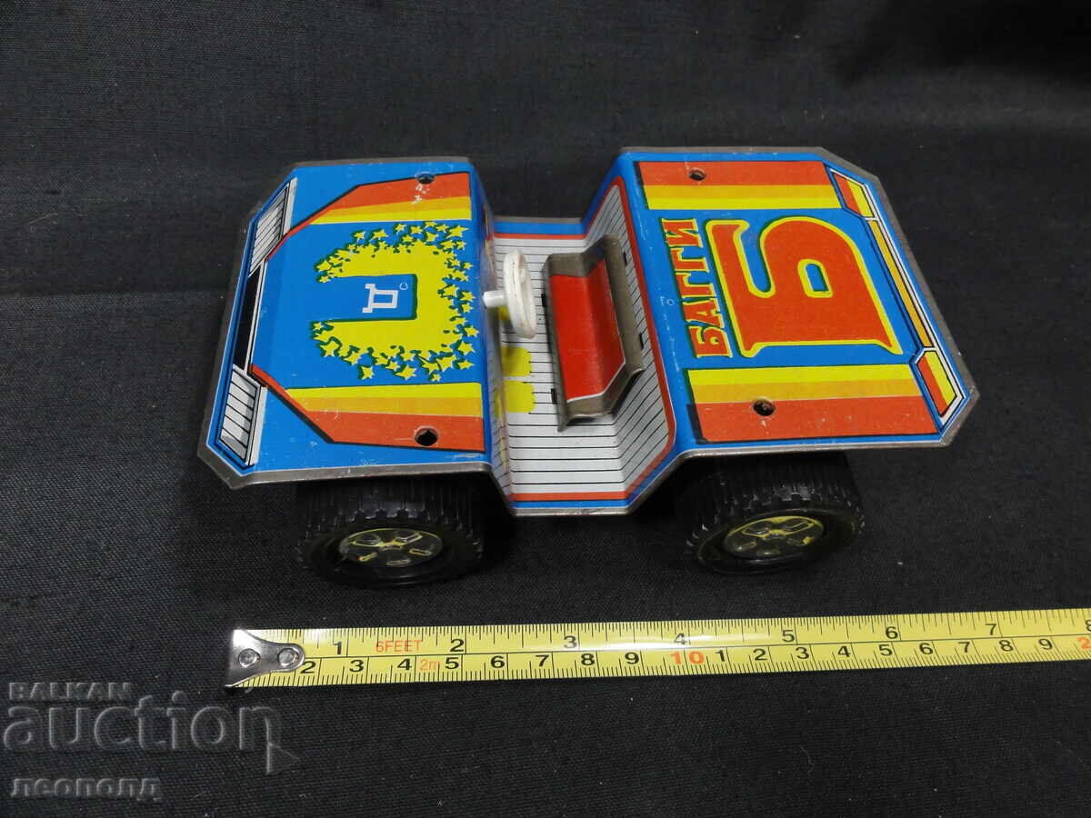 Old Retro Soviet Tin Toy Jeep Buggy - 5