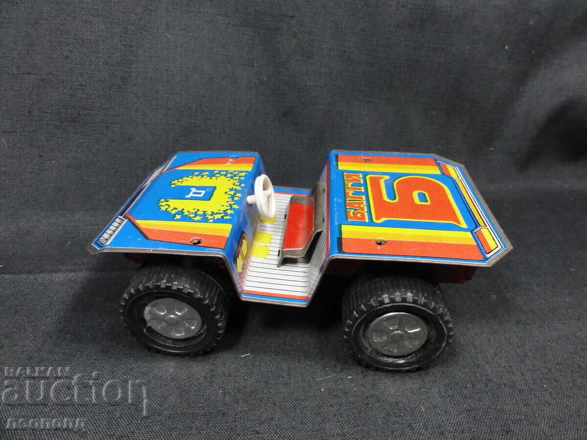 Old Retro Soviet Tin Toy Jeep Buggy