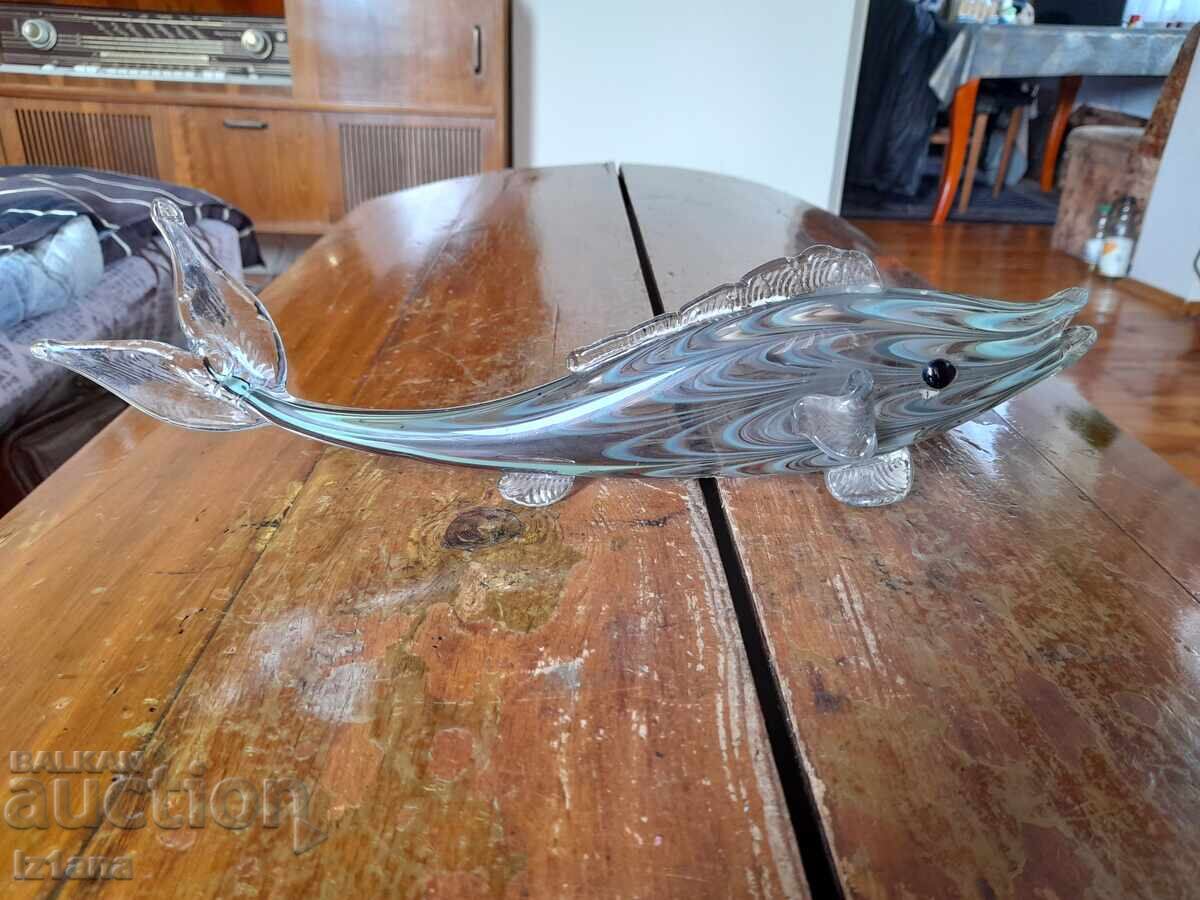 Auction  Glass figure, figurine, fish