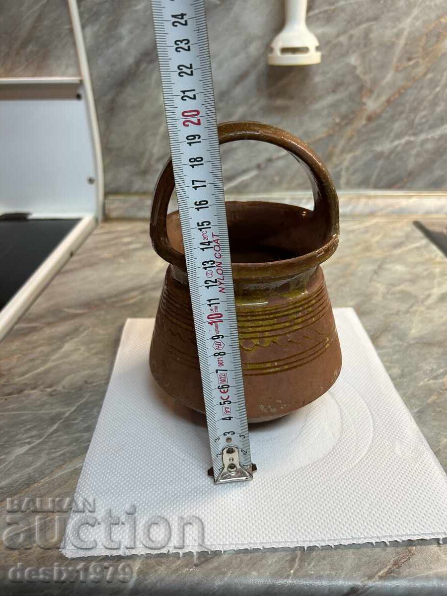 Стара ръкатка, рукатка, гърне, керамика - 5