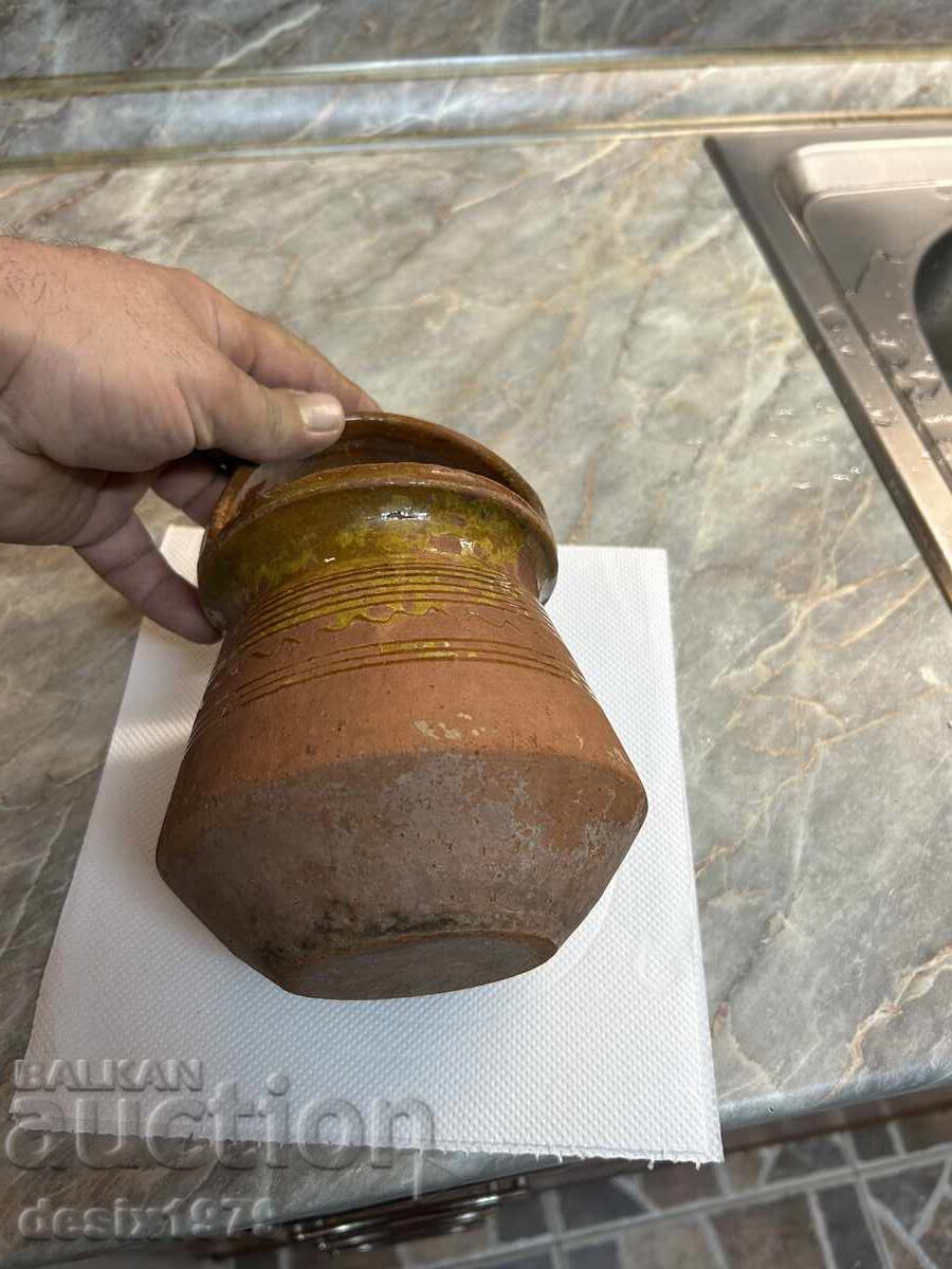 Стара ръкатка, рукатка, гърне, керамика - 7