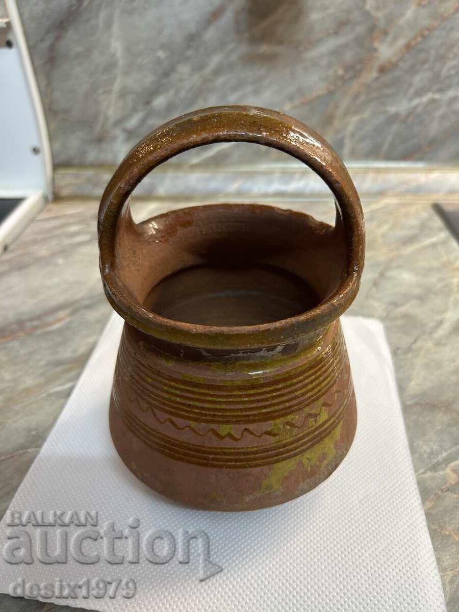 Стара ръкатка, рукатка, гърне, керамика