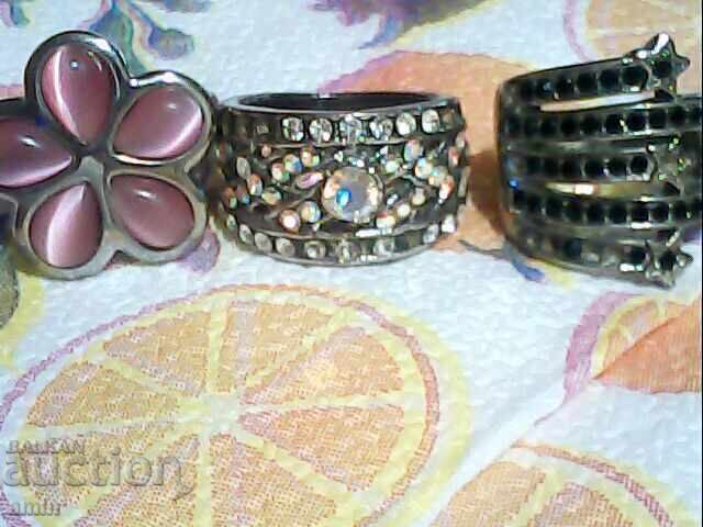 Inele vechi argintate