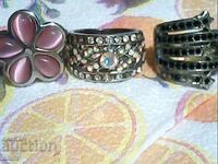 Inele vechi argintate