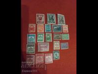 Lot de timbre poștale vechi
