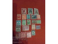 Lot de timbre poștale vechi