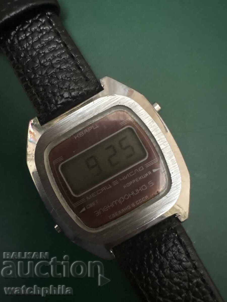 Електроника 5 съветски мъжки часовник.Работи отлично. - 5 Електроника 5 съветски мъжки часовник.Работи отлично. - 5