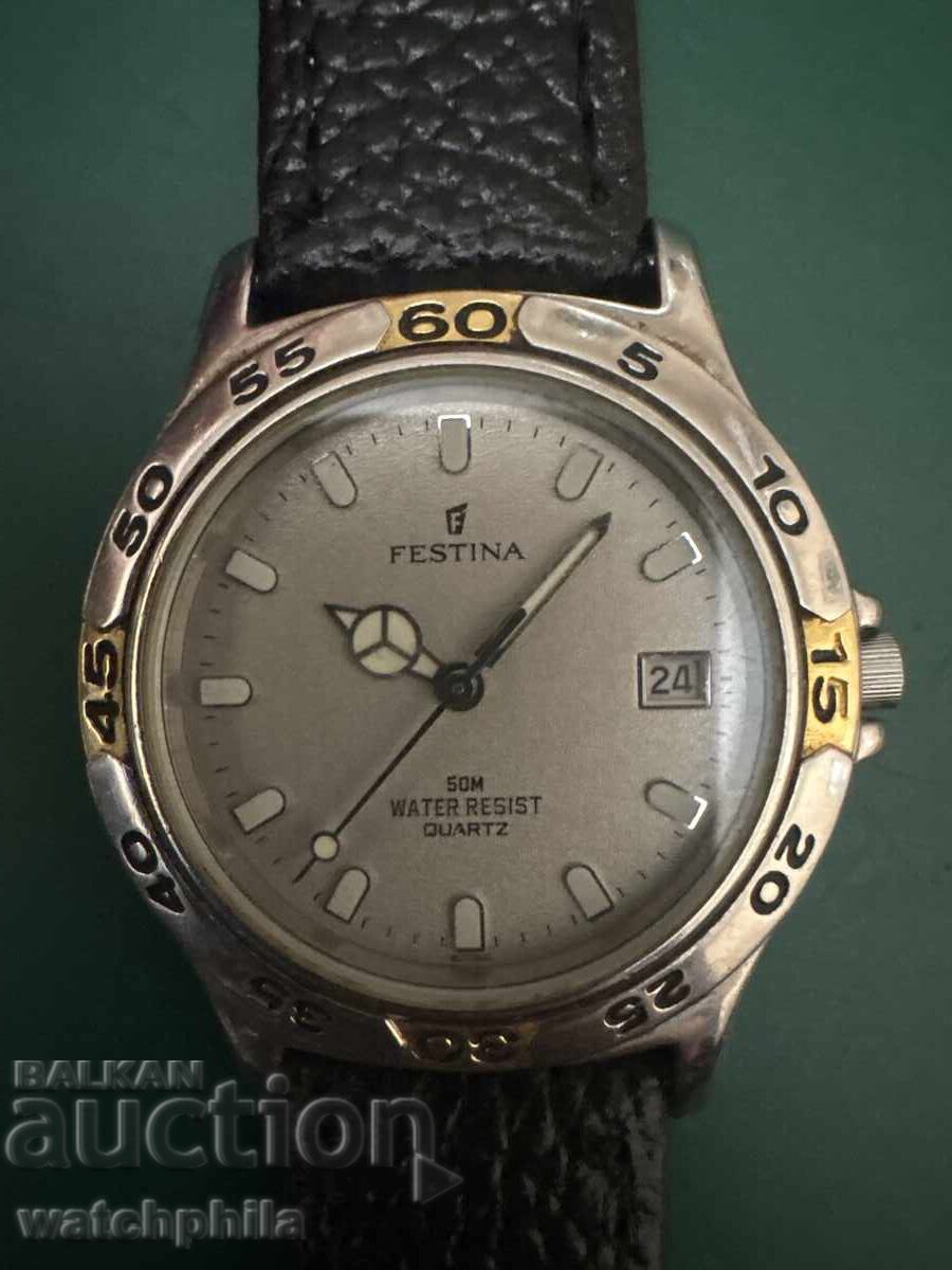 Festina Quartz classic мъжки часовник.Работи отлично.