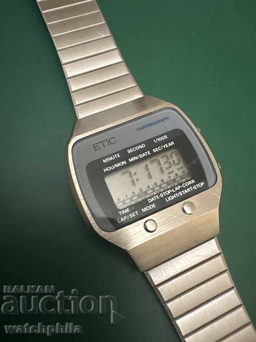 Etic LCD рядък мъжки часовник. Отлично състояние. с цена € 13.00 | 25.43 лв. Etic LCD рядък мъжки часовник. Отлично състояние. с цена € 13.00 | 25.43 лв.