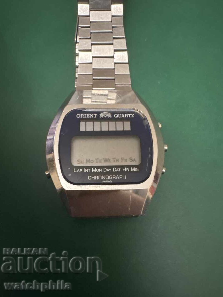 Orient Solar chronograph men's watch. Rare with price € 3.50 | 6.85 BGN